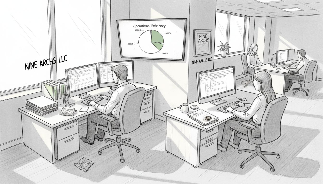 Back office staff working on operational tasks